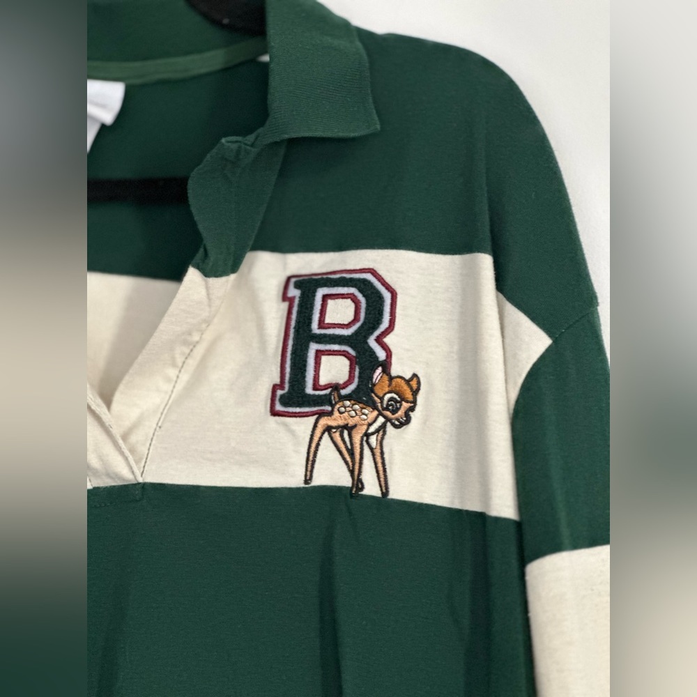 Disney Bambi Cropped Long Sleeve Polo